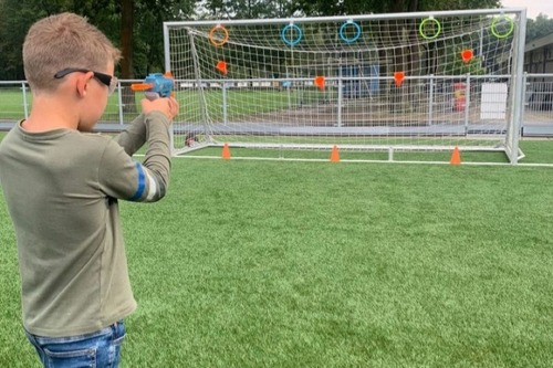 Nerf doelgericht bij Sportstuif